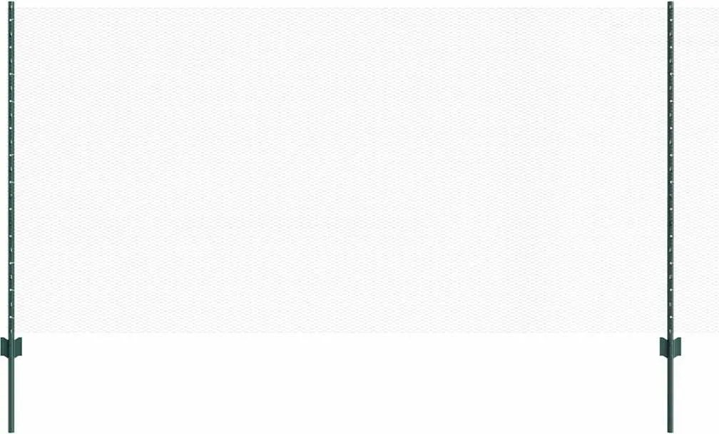 vidaXL Gard cu Stâlp Verde 1,2 x 10 m Oțel și PVC