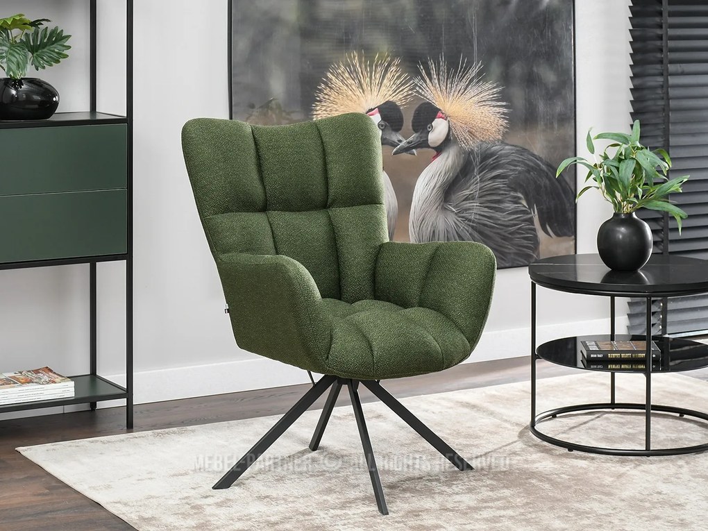 Fotoliu Kikino X (verde + negru). 1110138