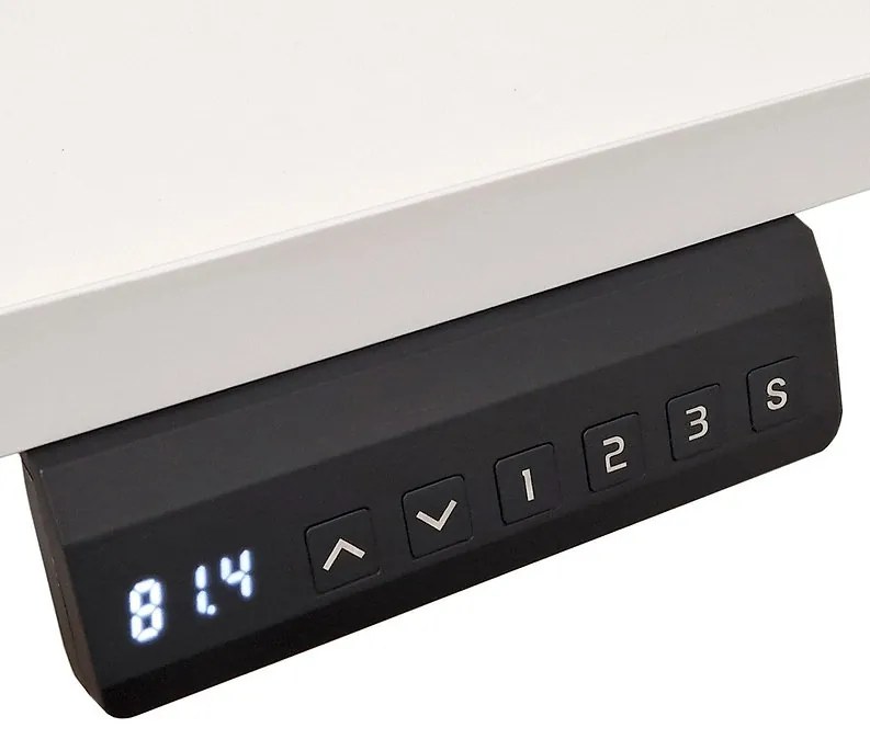 Masă PC electrică Natura 140 (Stejar + alb). Promo -7%. 1124888