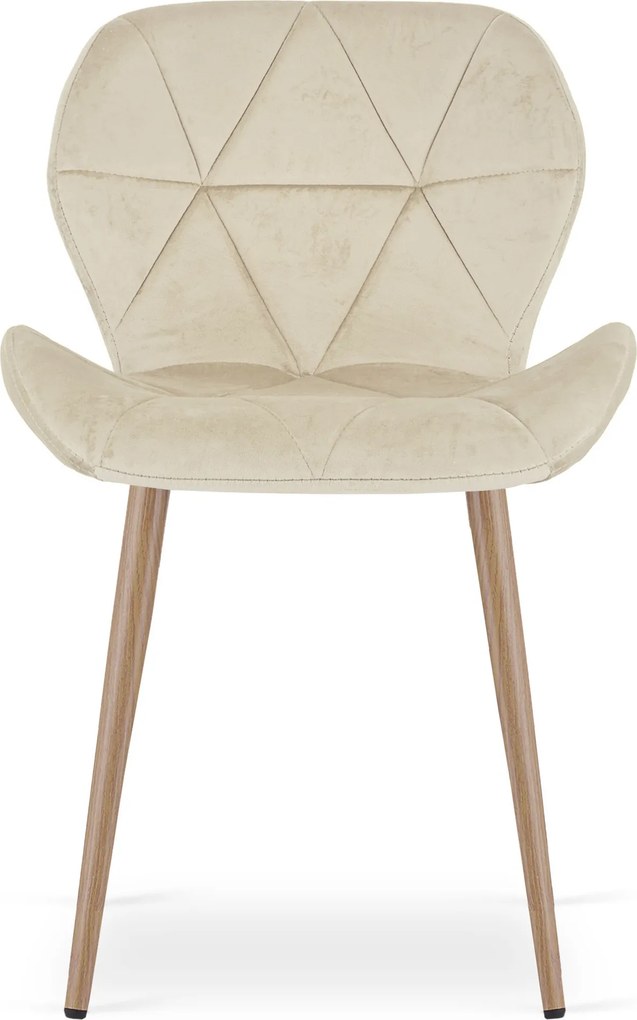 Scaun de masa MANGO VELVET, bej deschis