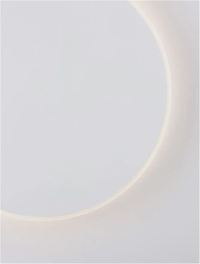 Aplica LED de perete design ambiental CYRCLE 30cm alba