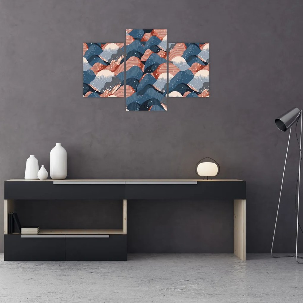 Tablou - Valuri și dealuri (90x60 cm)