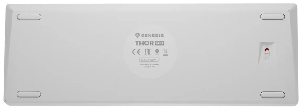 Tastatura Genesis Thor 660 G2 60% B alb