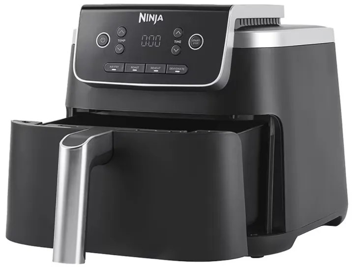 Friteuza cu aer cald Ninja AF140EU PRO, 1750W, 4.7 L, 40-240°C, 4 programe, Timer, AirCrisp, Acoperire antiaderenta, Negru