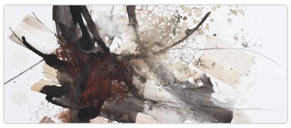 Tablou cu pictură abstactă (120x50 cm)