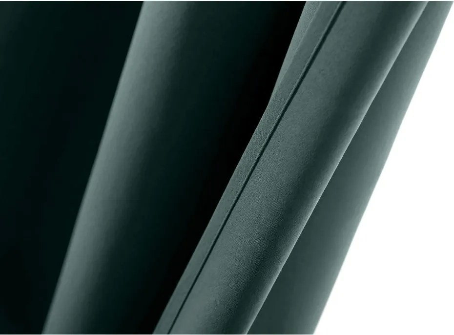 Draperie turcoaz OXFORD 140x250 cm Agatat: Inele metalice