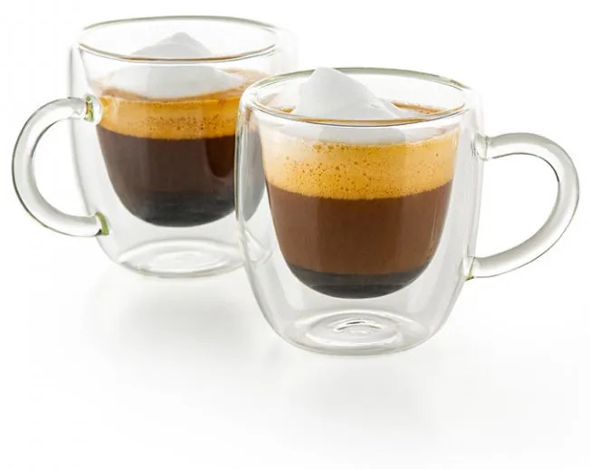 Set cesti espresso cu maner Luigi Ferrero Coffeina FR-8014 90ml, 2 bucati 1006339