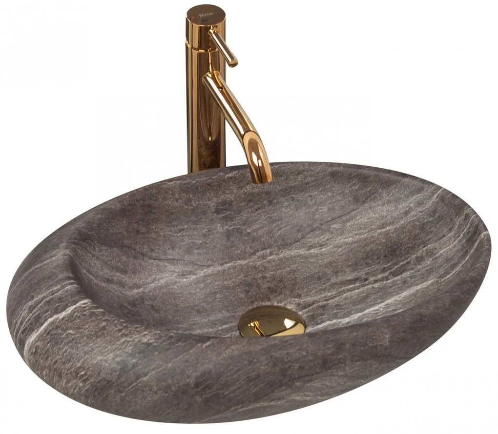 Lavoar Roxy D Stone ceramica sanitara - 49 cm