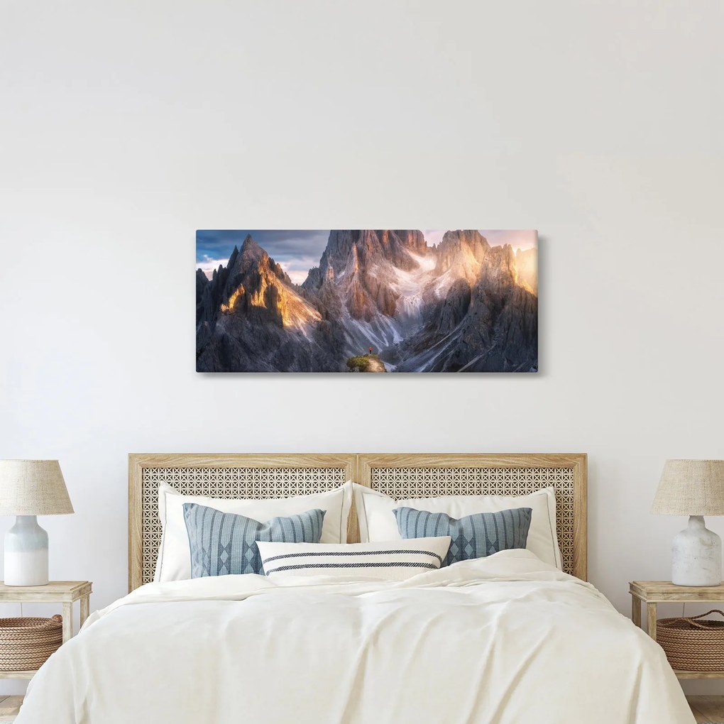 Tablou - Panoramă de munte (120x50 cm)