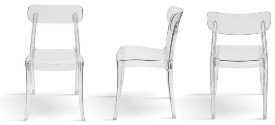 SET 4 SCAUNE TIVOLI- TRANSPARENT-HORECA-