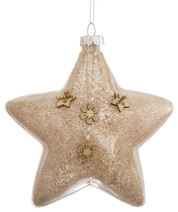 Ornament de Crăciun din sticlă Marron – Casa Selección