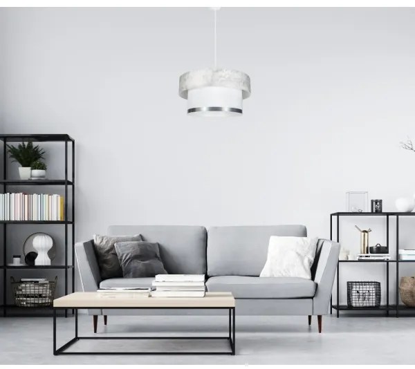 Lustră pe cablu RESSA 1xE27/60W/230V crem