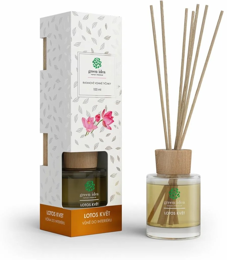 Bețișoare parfumate Green Idea Rattan Lotus flower,100 ml