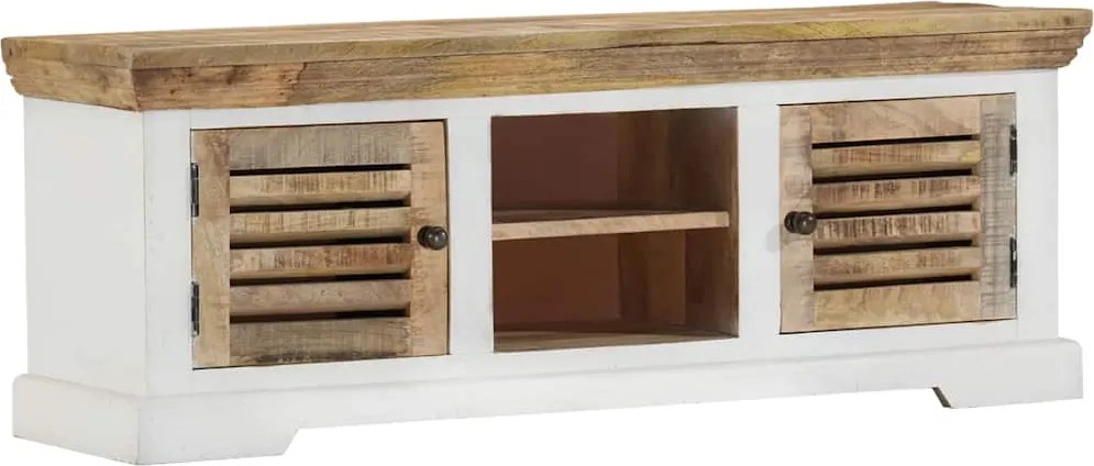 vidaXL Comodă TV, 110x30x40 cm, lemn masiv de mango