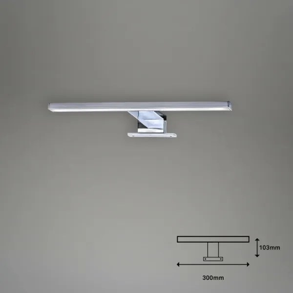 Aplică LED pentru oglindă de baie Briloner 2104-018 DUN LED/5W/230V 30 cm IP44