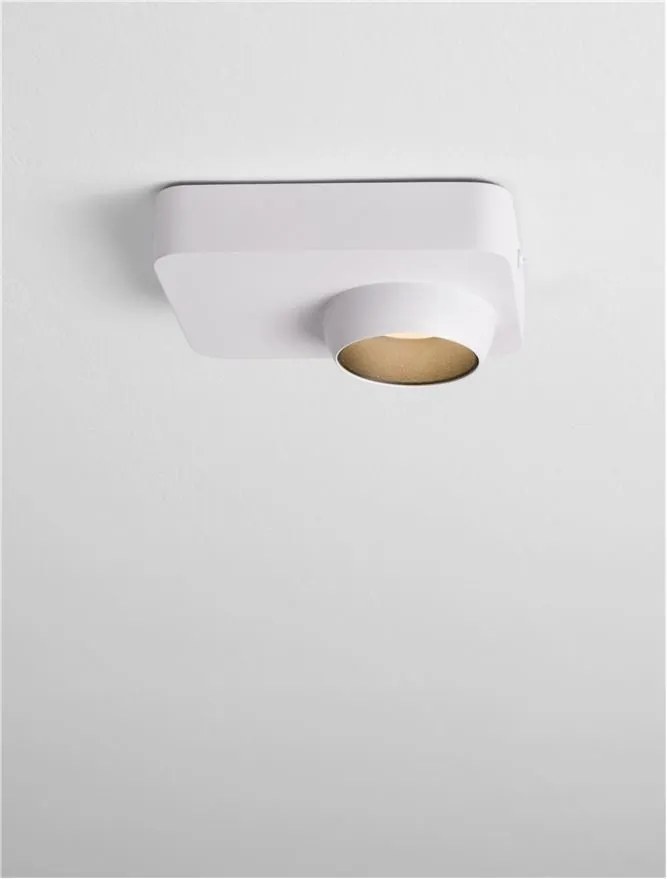 Spot LED aplicat stil minimalist KEDROS alb