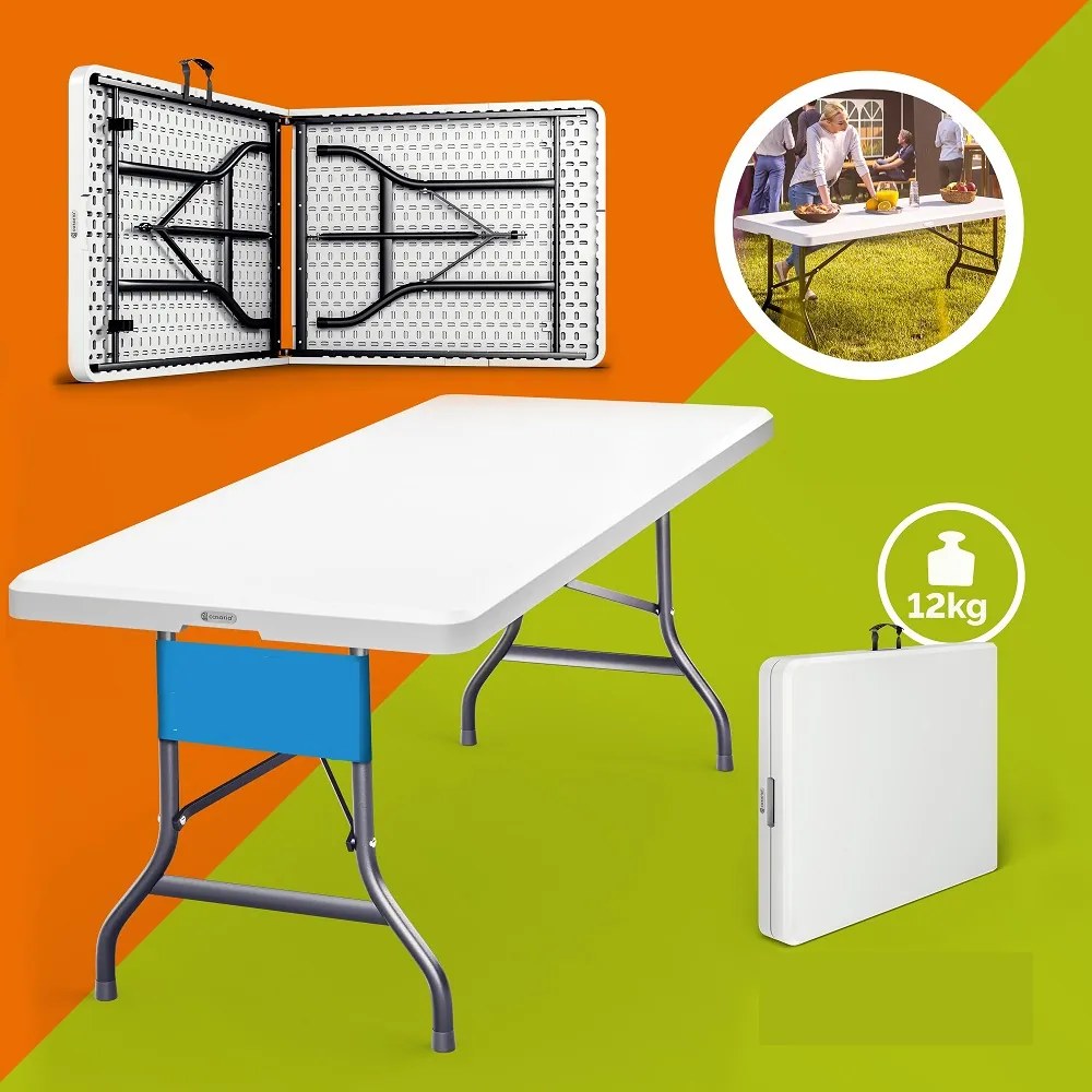 Masa pliabilă pentru bufet KAMIL, 76x183x74cm, alb Casaria