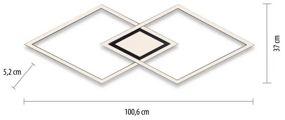 Plafonieră LED ASMIN LED/48W/230V Leuchten Direkt 14695-18