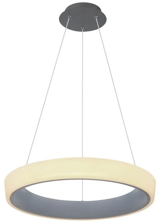 Lustra suspendata LED dimabila cu telecomanda design modern TABANO antracit 48272H-36 GL