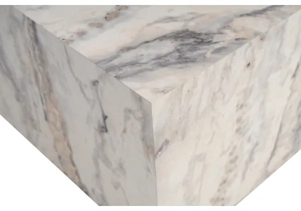 Masă de cafea PRIZMA, 35 x 90 cm, decor marmură