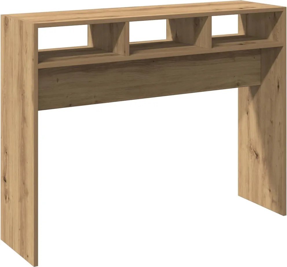 vidaXL Măsuță consolă, stejar artizanal, 105x30x80 cm, lemn prelucrat