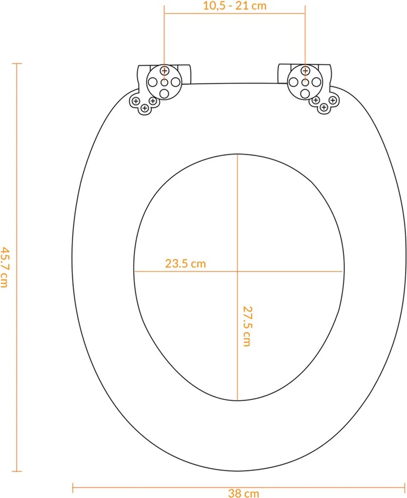 Capac toaleta cu coborare automata usoara Balamale stabile din inox Design piatra si frunze