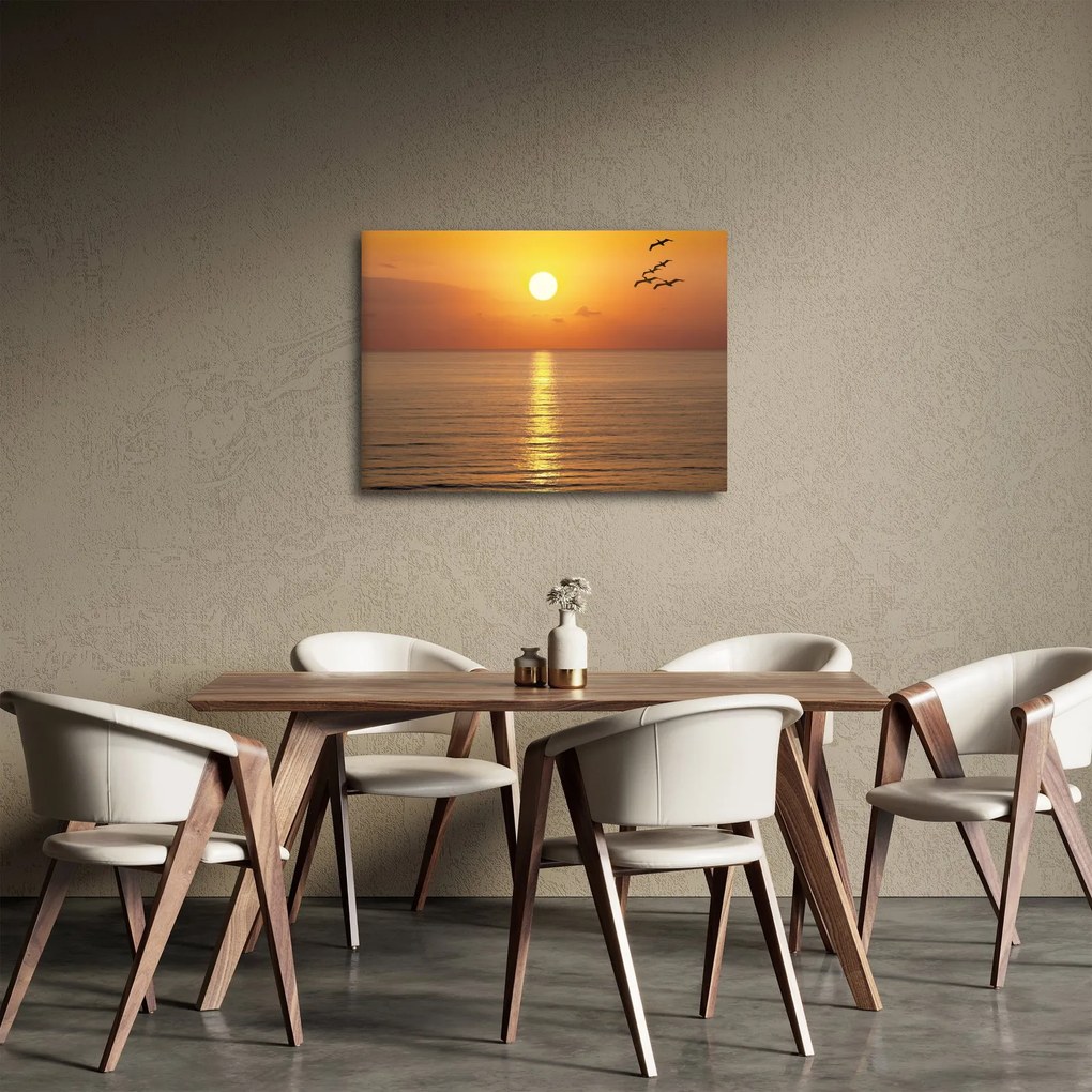 Tablou - Apus de soare peste ocean (70x50 cm)