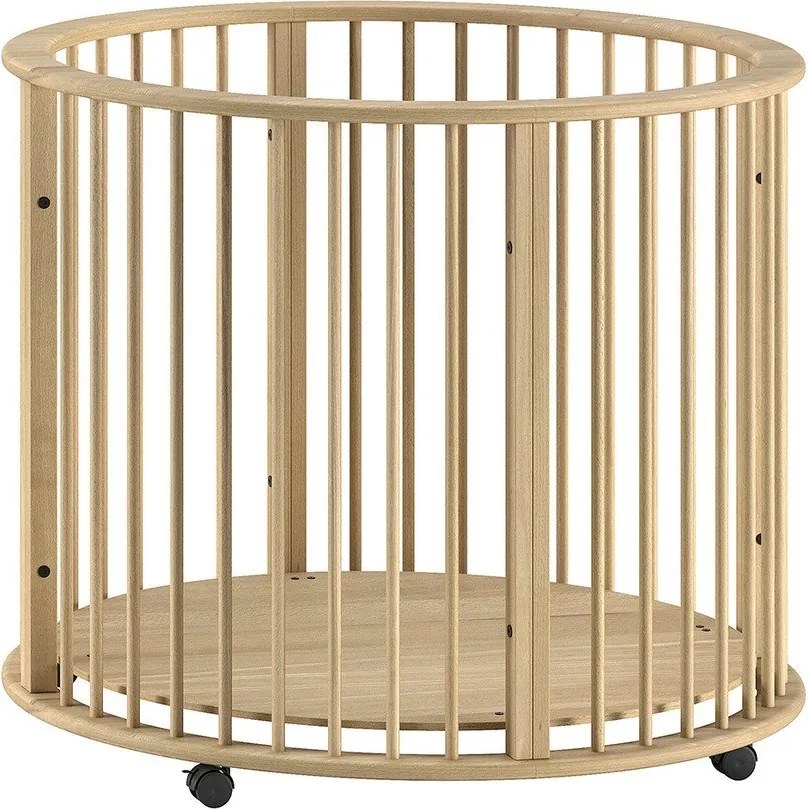 Țarc pentru copii în culoare naturală din lemn de fag 90x90 cm Dino – Vipack