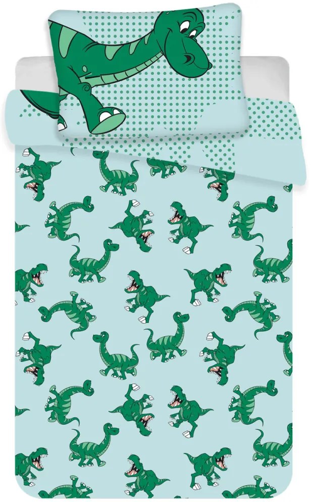 Disney Mickey Lenjerie de pat pentru copii Dino 100×135cm, 40×60 cm