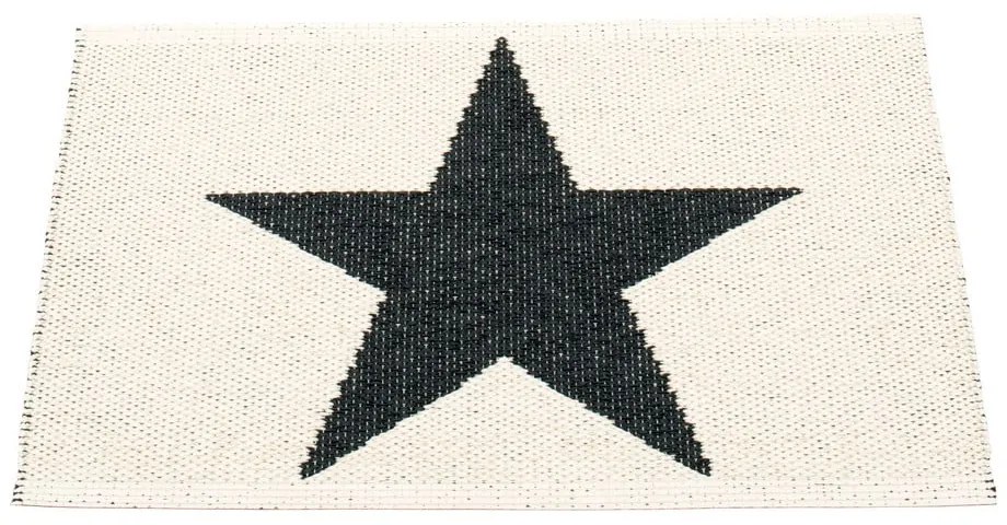 Covor pentru exterior și interior alb-negru 70x50 cm Viggo Black – Pappelina