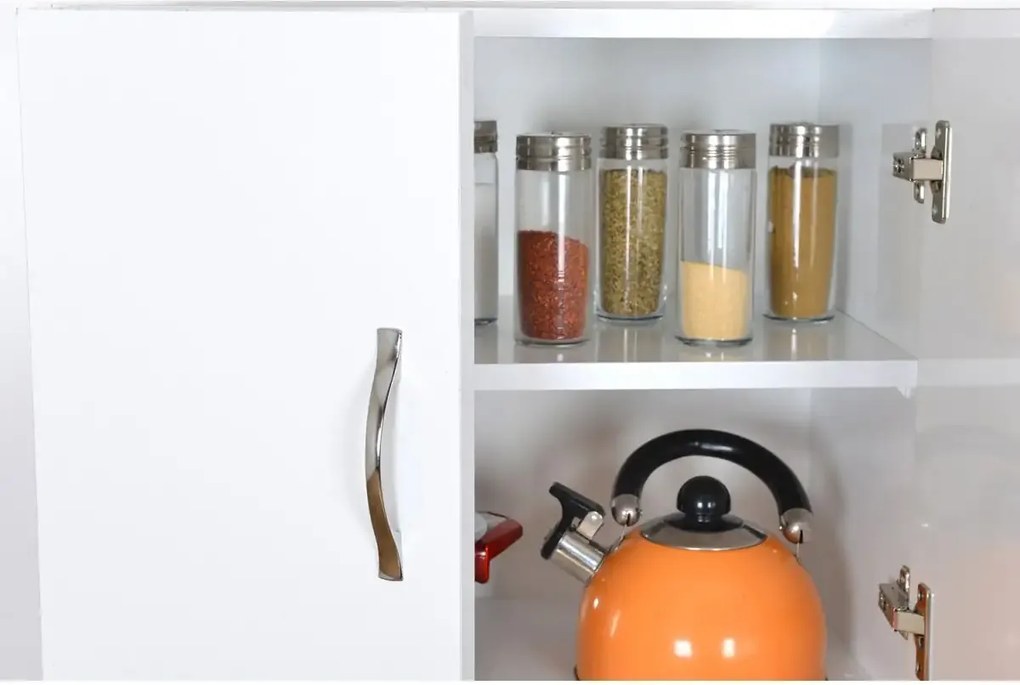 Dulap din pal, Beny Homs, alb, 160 x 60 x 31.4 cm