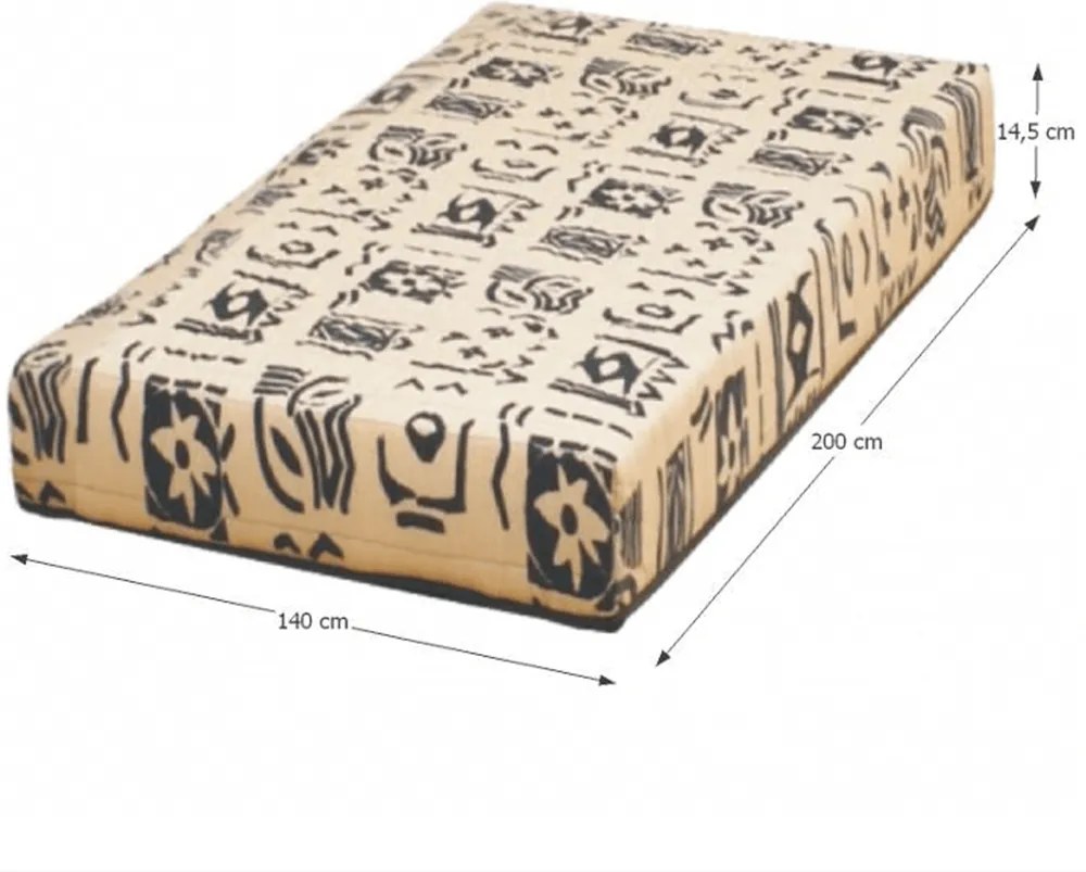 Saltea, cu arcuri, 140x200, FUTON ARONA