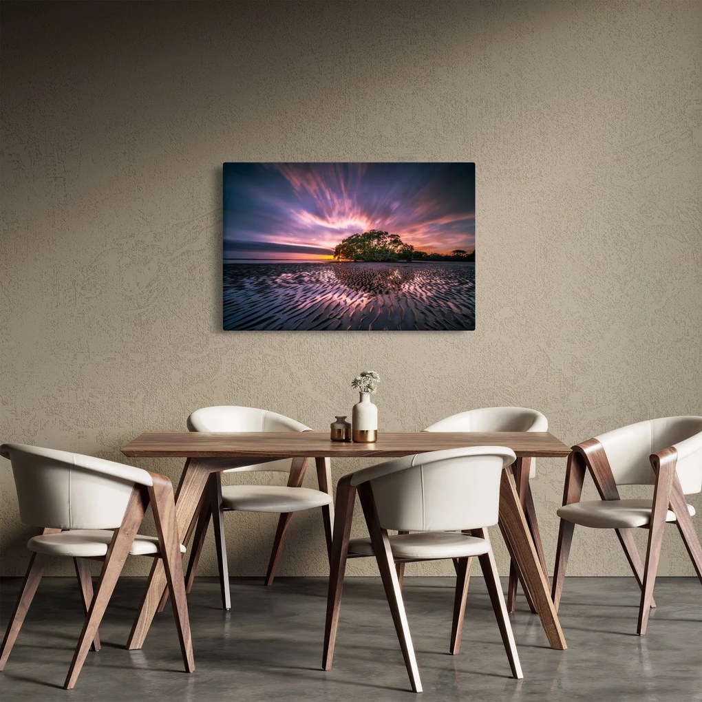 Tablou copacului pe plajă (90x60 cm)