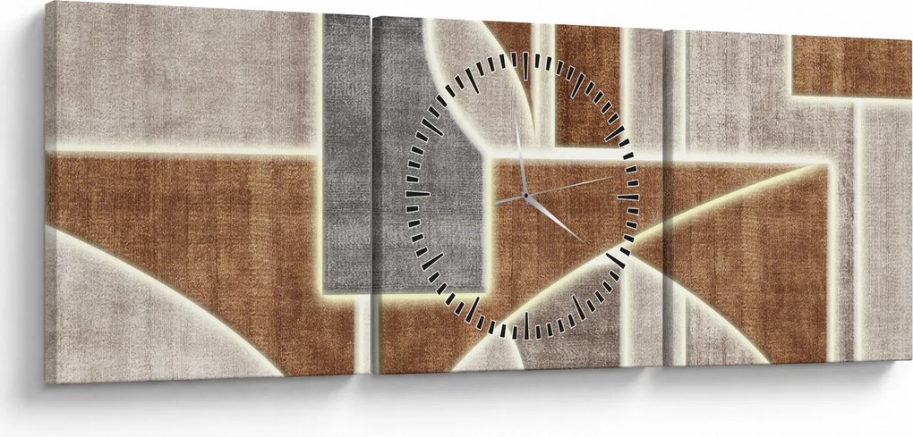 Tablou - Forme (cu ceas) (90x30 cm)