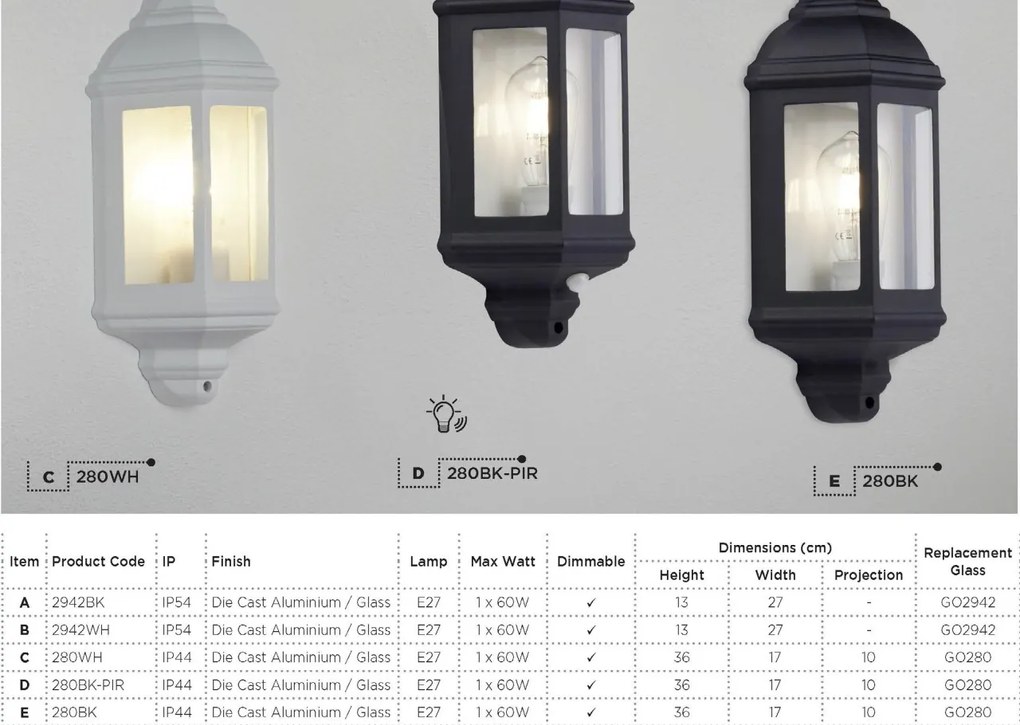 Plafoniera exterior stil traditional IP54 Outdoor 2942BK SRT