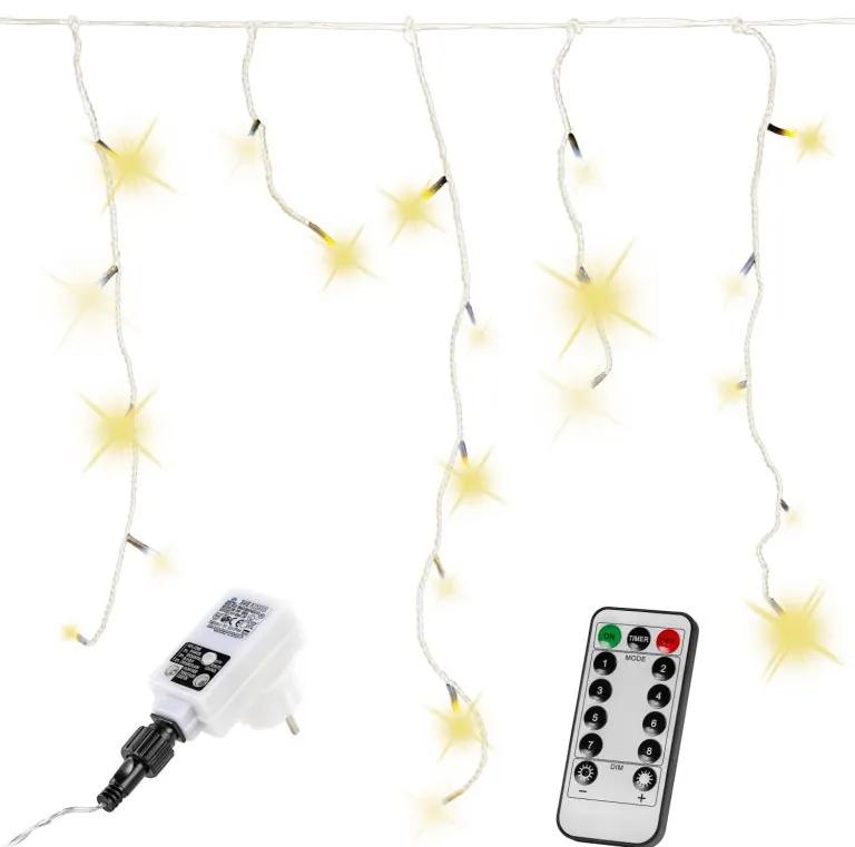 Instalație de Crăciun ploaie - 5m,200 LED,alb cald+controler