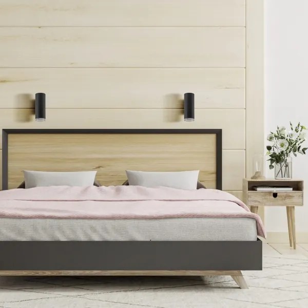 Aplica de perete pentru baie TURYN LED RGBW reglabilă 1xGU10/6,5W/230V IP44 neagră