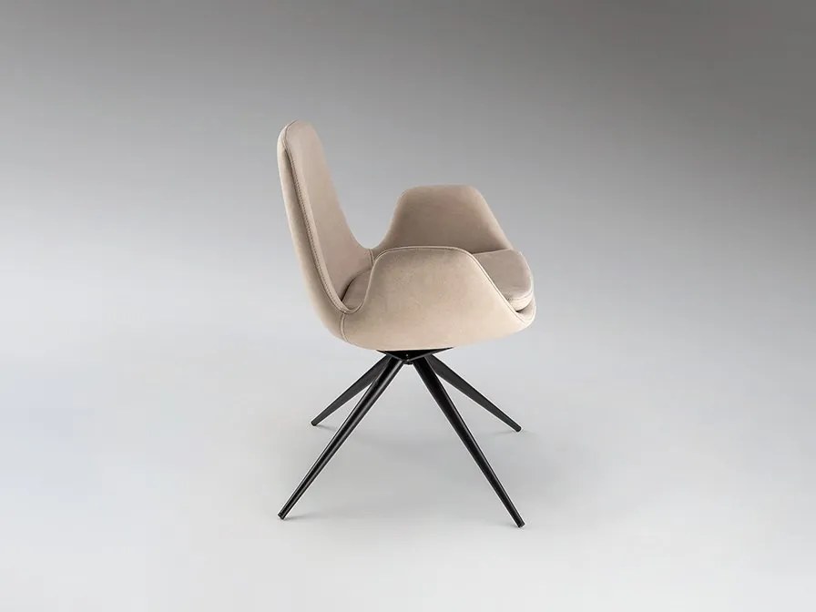 Scaun pivotant dining design elegant Zuna bej