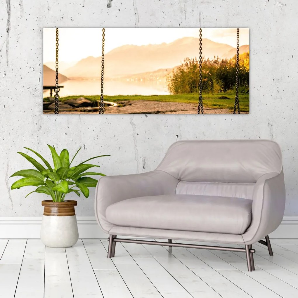 Tablou - balansoar în natură (120x50 cm)