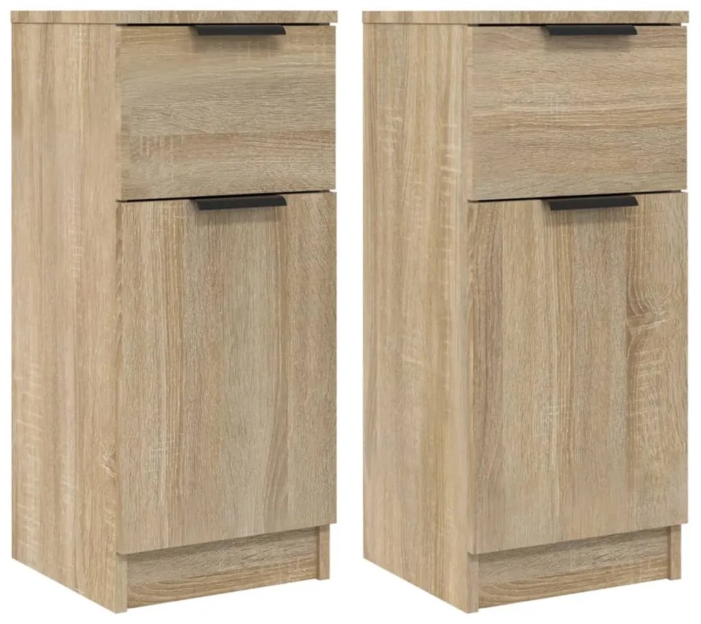 811122 vidaXL Dulapuri, 2 buc., stejar sonoma, 30x30x70 cm, lemn compozit