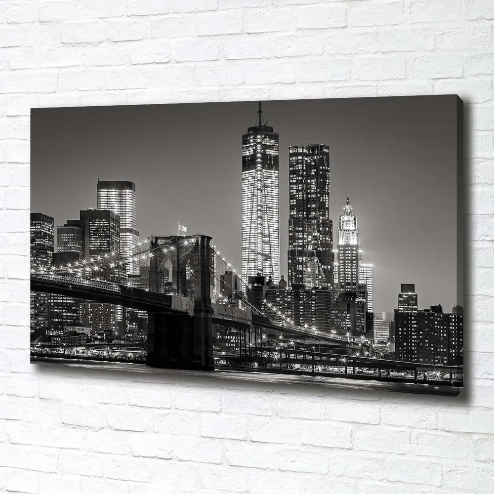 Print pe canvas Manhattan pe timp de noapte
