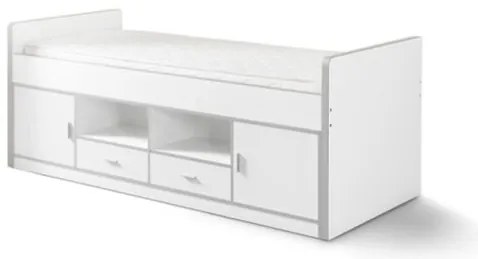 Pat cu Depozitare Integrată, Alb (PAL) – Bonny – Vipack