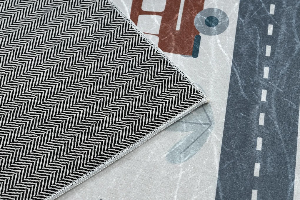 BAMBINO 46980 covor lavabil Pădure, străzi pentru copii anti-alunecare - alb / verde