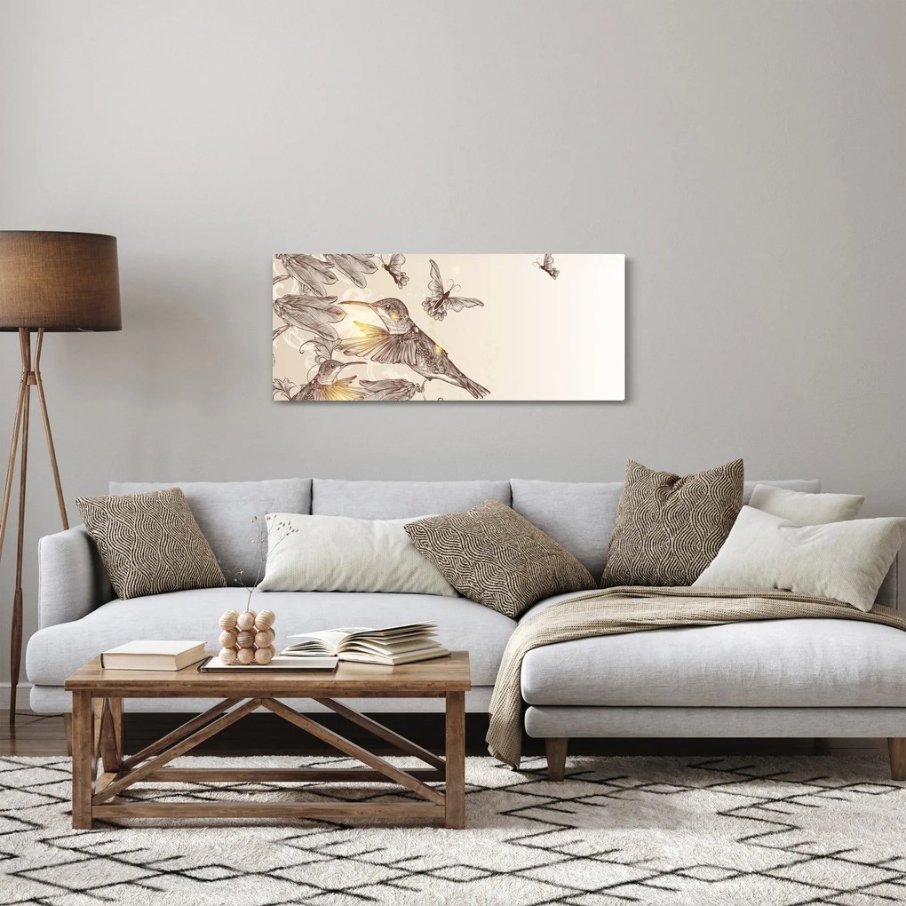 Tablou - Colibri (120x50 cm)