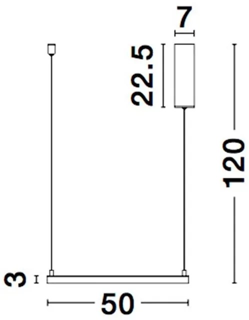 Lustra suspendata LED dimabila design modern ETERNA alb NVL-9990735