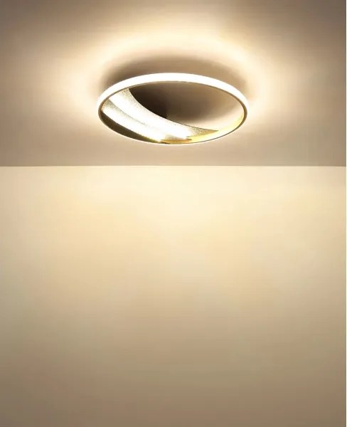Globo 48493-24 - Plafonieră LED CONSTANCE LED/24W/230V Ø 41 cm aurie