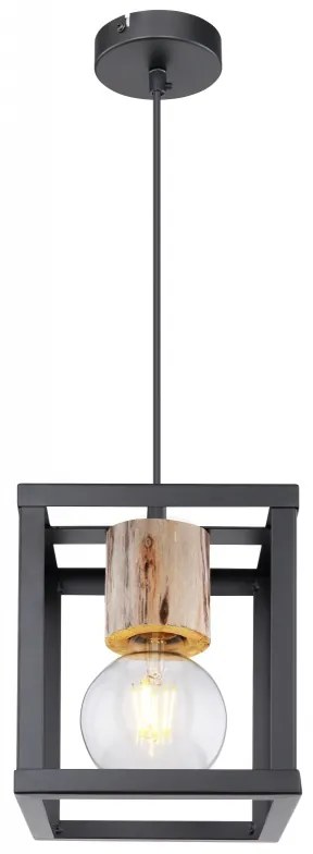 Pendul design modern HAGAR negru 15476H GL