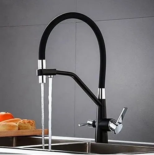 Baterie de Bucătărie cu 3 Cai și Conductă Flexibilă BBC3974N – Versatilitate și Design Modern pentru Bucătării Funcționale