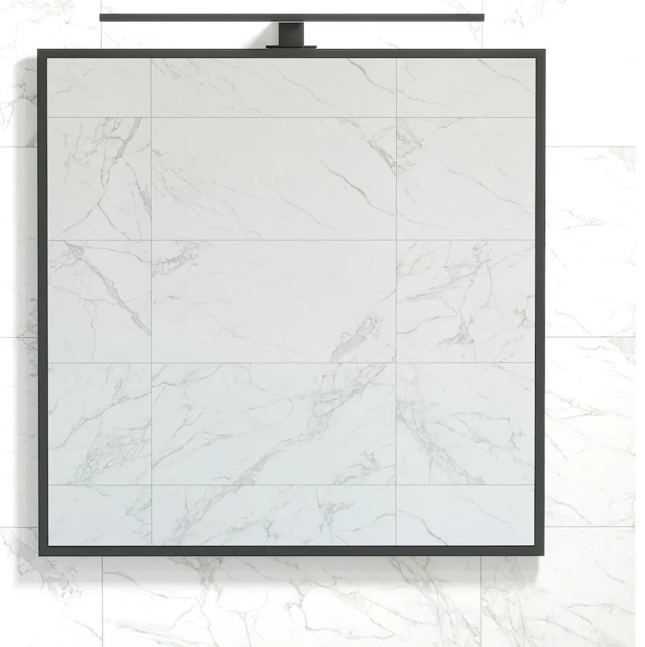 Oglindă de baie BATH DELUXE 01-080-05-02-00 BORGSTED 80x80 cm negru