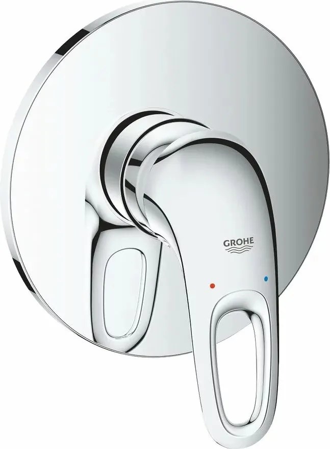 Baterie dus incastrata Grohe Eurostyle crom lucios